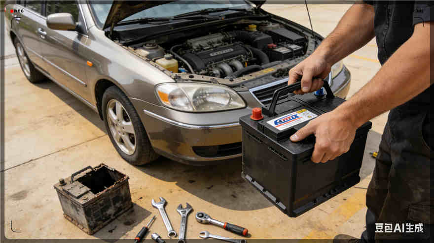 西乡塘汽车换电瓶电话【案例】